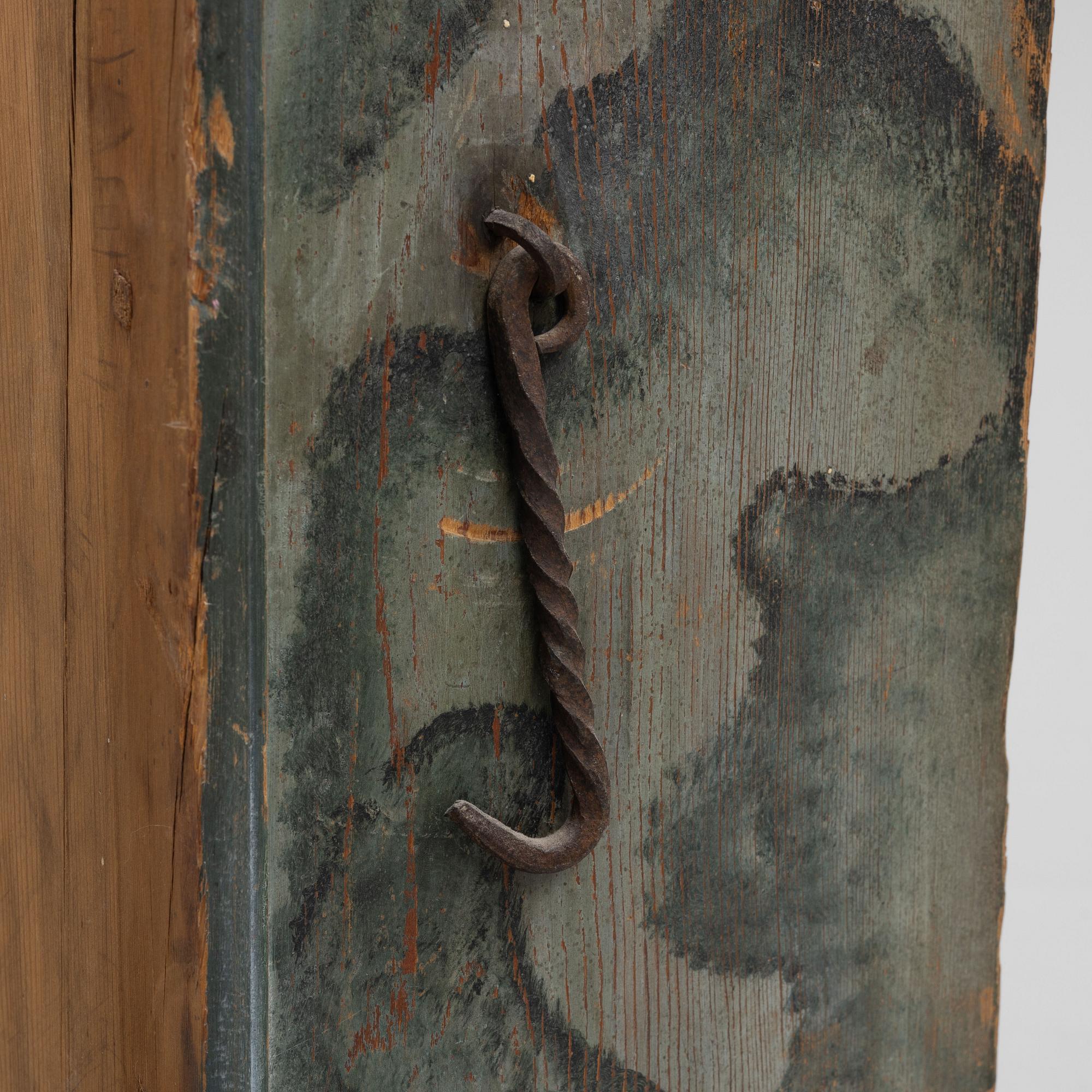 A painted cabinet, Järvsö, Sweden, dated 1816.