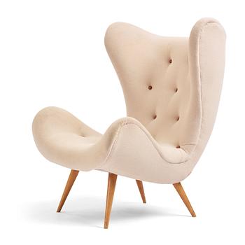 A Swedish Modern easy chair, 1940-50s.