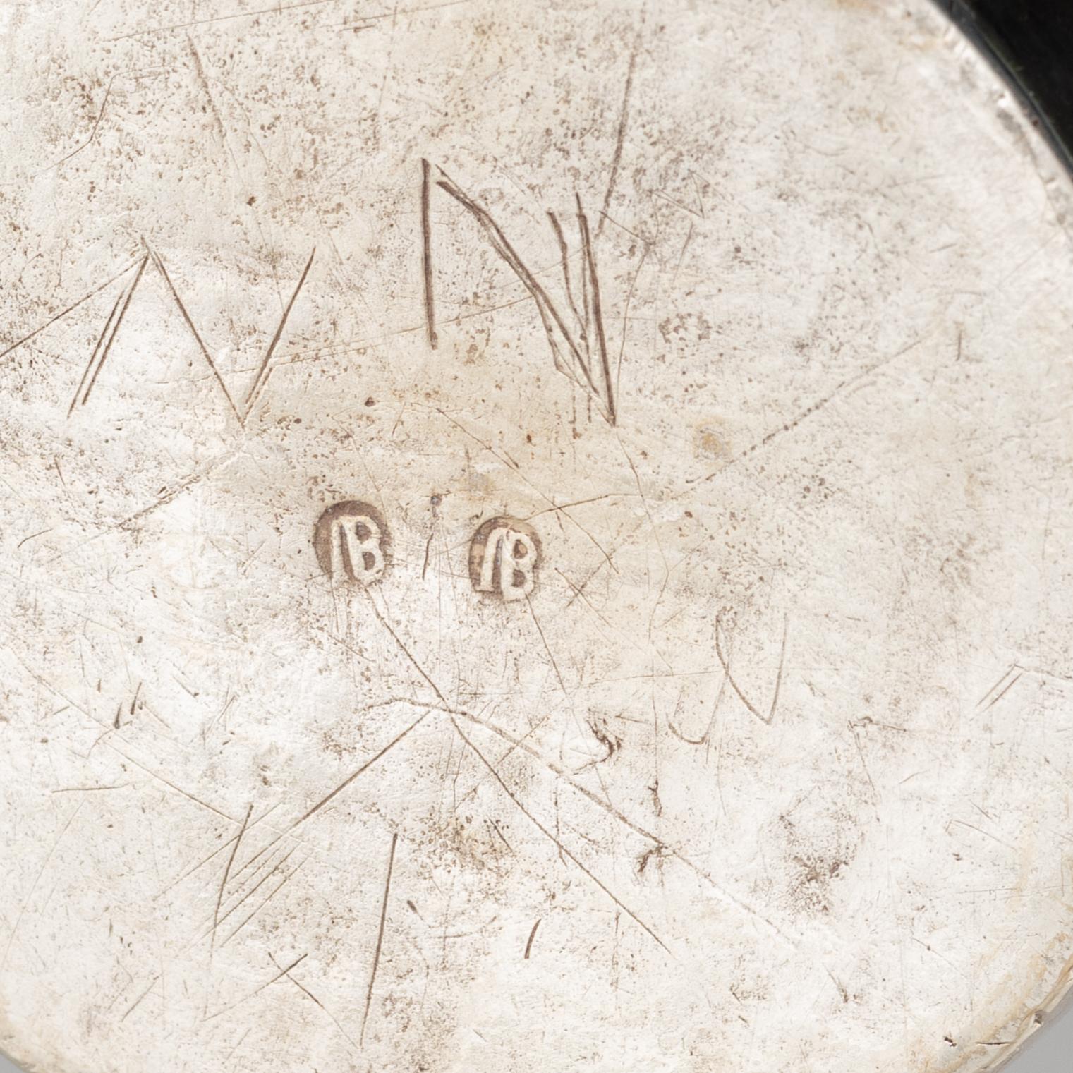 An 18th century parcel-gilt silver beaker, unidentified maker's mark IB, Northern Europe.