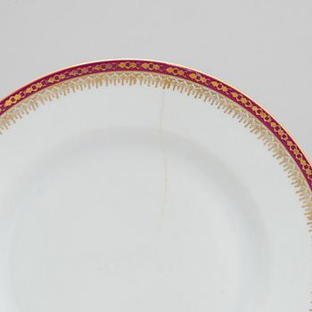 A 58-piece set of dinnerware, Victoria China, Czechoslovakia, mark of 1918-39.