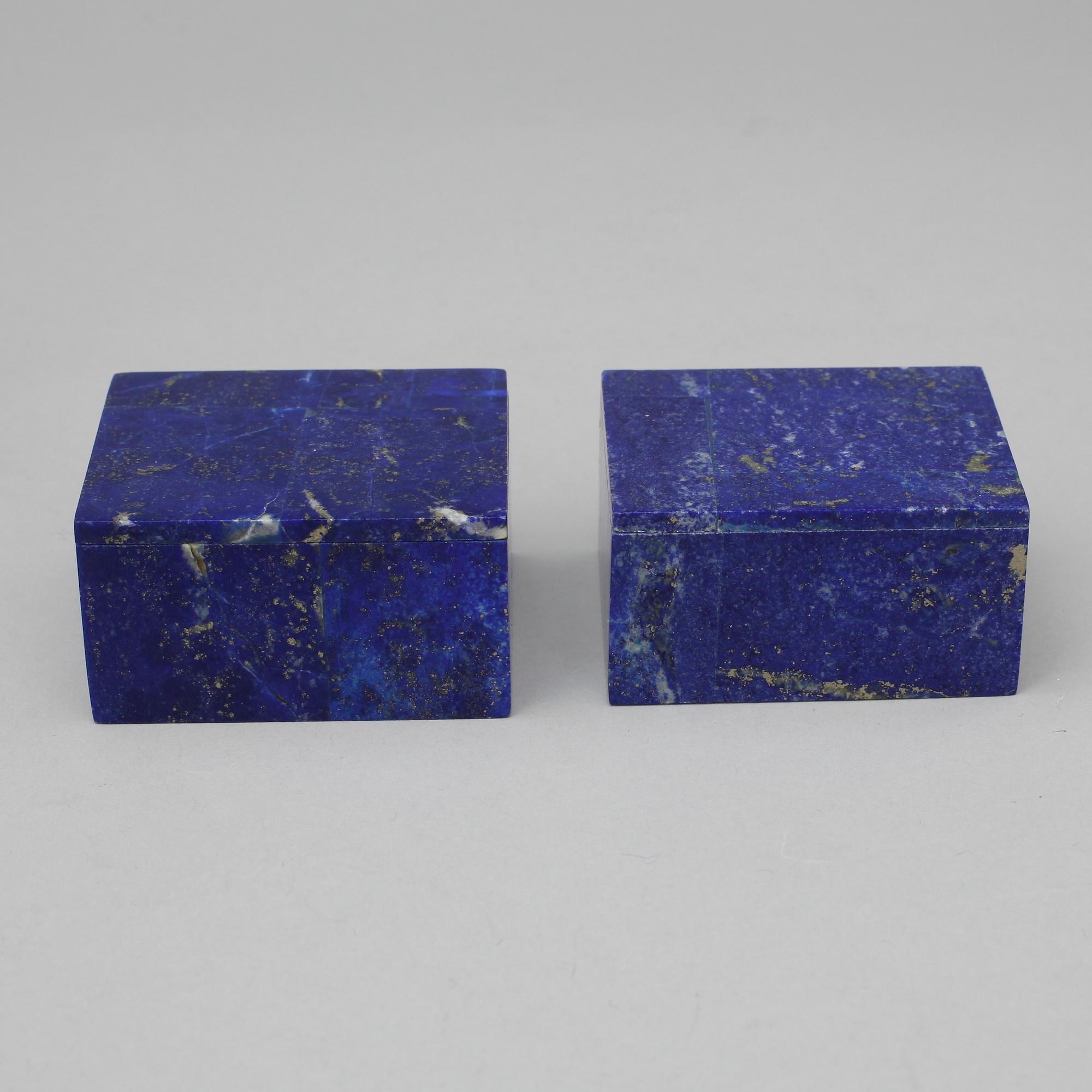 PARTI LAPIS LAZULI, 8 delar, Lapis lazuli, 1900-tal.