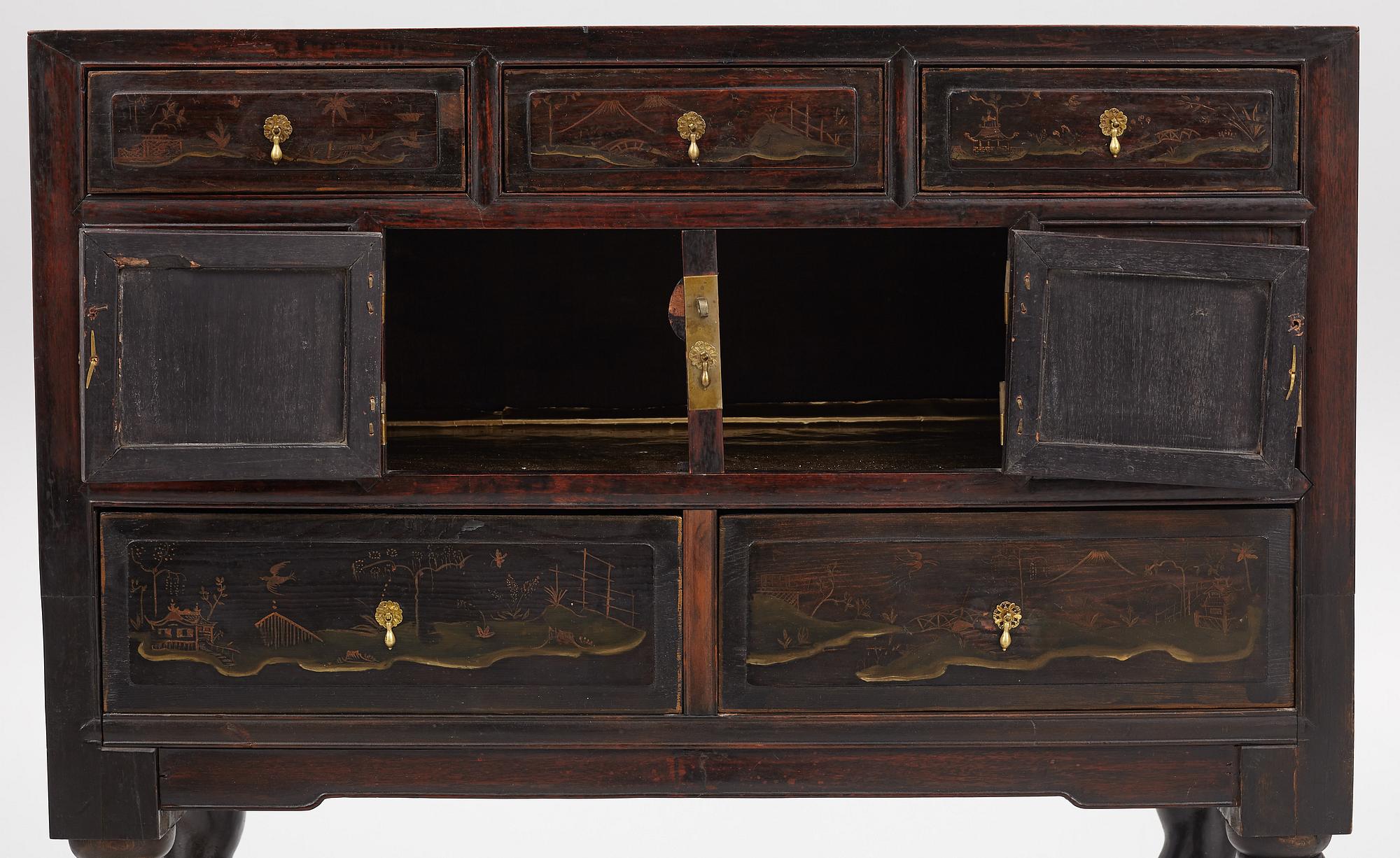 A cabinet, China, late Qing dynasty 19th and Europe, 19th/20th century.