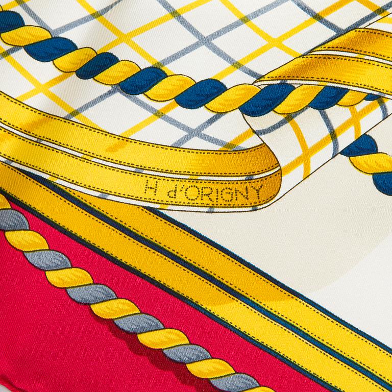 Hermès, a 'Grande Tenue' silk scarf.