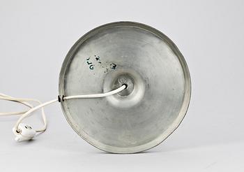 BORDSLAMPA, tenn, firma Svenskt Tenn, 1927.