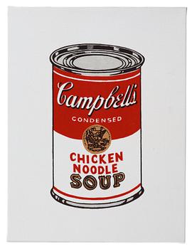 Richard H. Pettibone, "Andy Warhol, '32 Cans of Campbell's Soup', 1962".