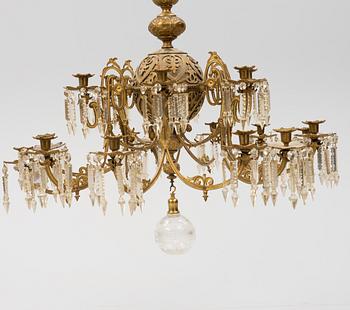 A chandelier from around the year 1900.
