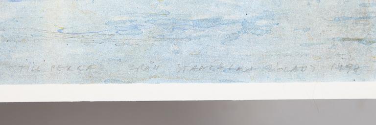 STANISLAW ZOLADZ, färglitografi, signerad och daterad 1998.