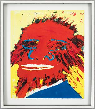 Kjartan Slettemark · KJARTAN SLETTEMARK, färgserigrafi, osignerad.