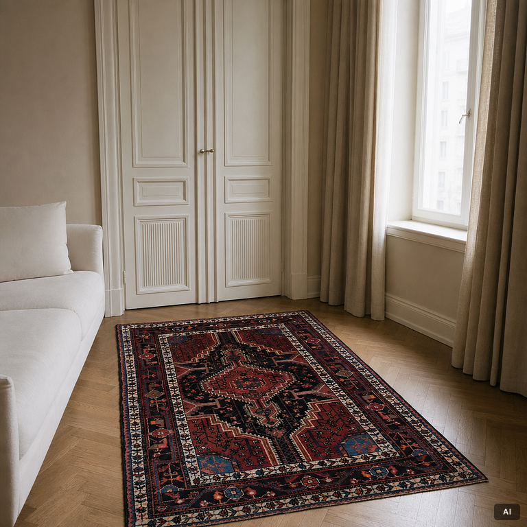 Carpet, Tukhestan, approx. 215 x 133 cm.