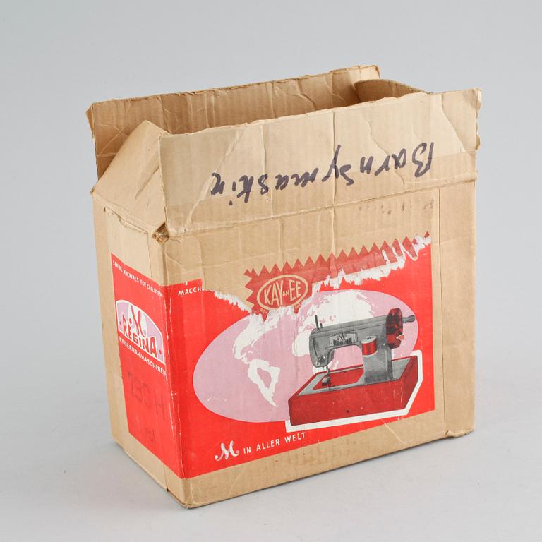 A toy Regina sewing machine from Germany from the mid 20th century.