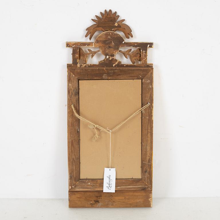 A late Gustavian style mirror, 19th Century.