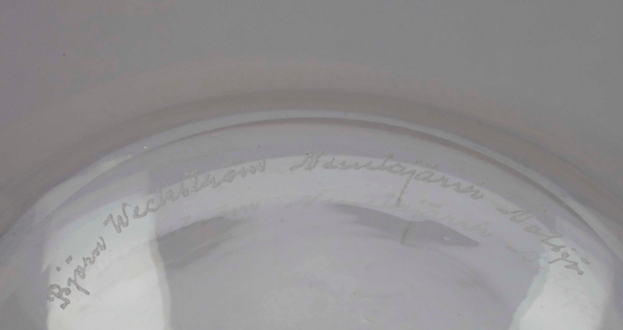 KARAFF, glas, "Art Josefina"  sign. Björn Weckström, Notsjö.