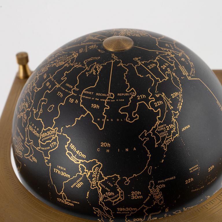 A globe clock, Imhof, Swiss Royal Geographical Society.