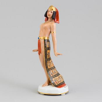 A porcelain figure of an Egyptian dancer, Germany, Fraureut, 1918.