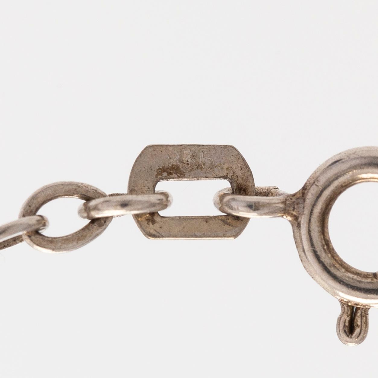 Liisa Vitali, pendant, "Gardenia", silver, Kultakeskus.