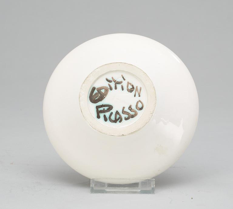 PABLO PICASSO skålfat, "Picador", Madoura, Vallauris, Frankrike 1952.