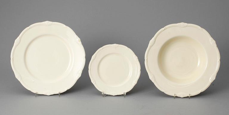 MATSERVIS, 100 delar, flintgods, England, 1900-talets början.