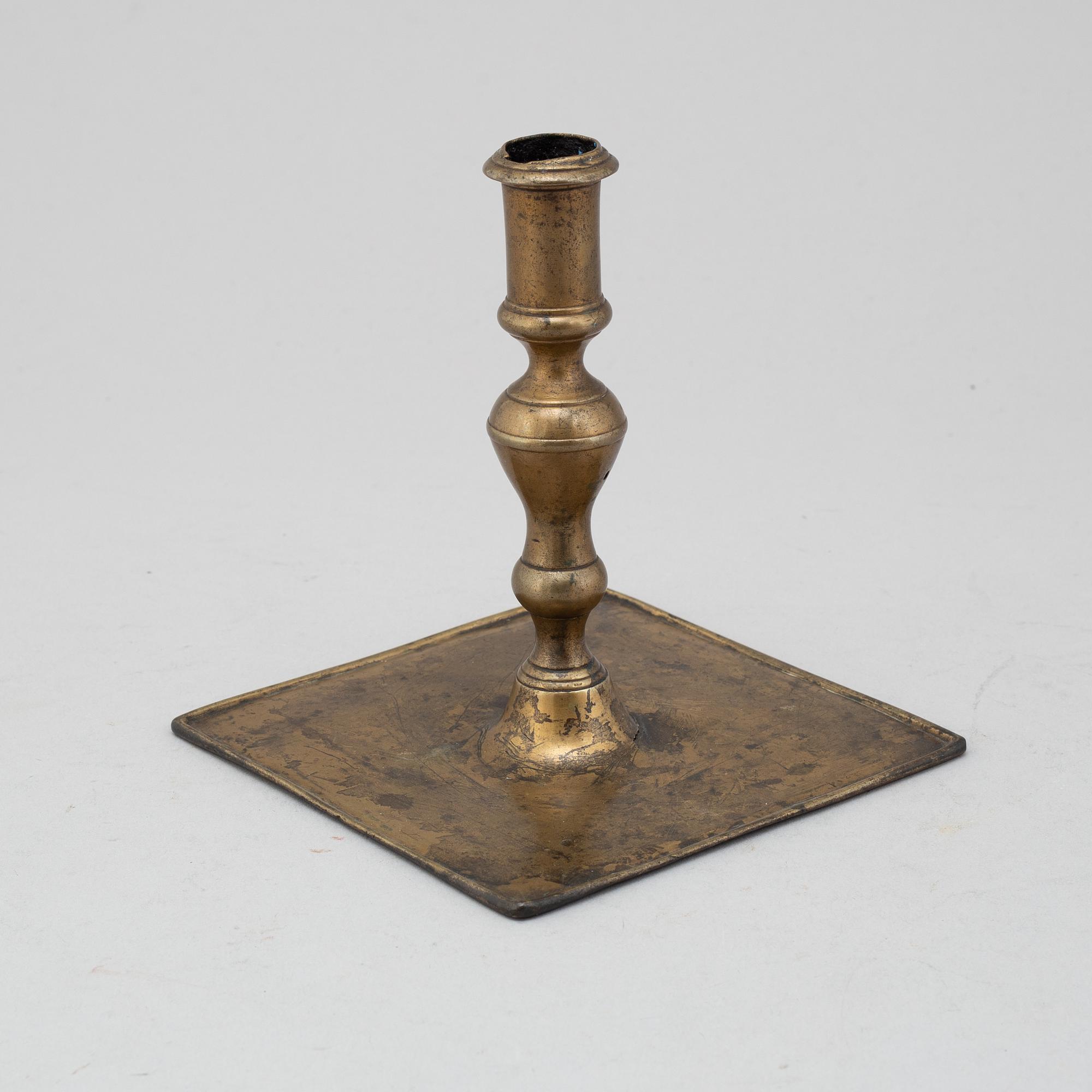 LJUSSTAKE, brons, 1600-tal.