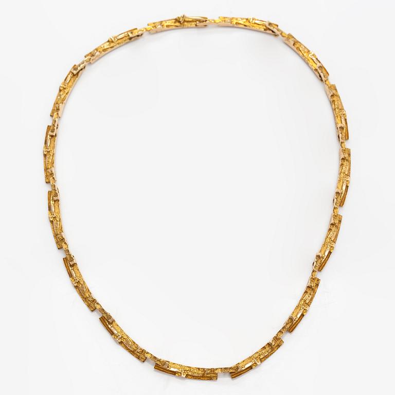 Björn Weckström, Kaulakoru "Tunturi", 14K kultaa. Lapponia 1965.