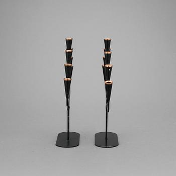 KANDELABRAR, ett par, Gunnar Ander, Ystad Metall.