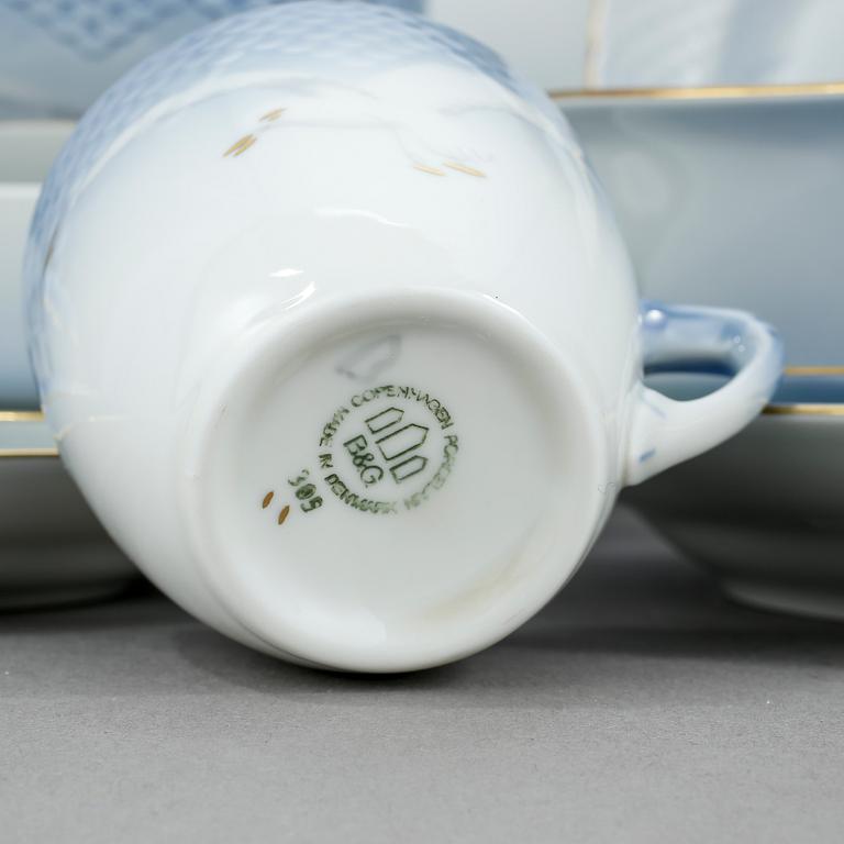 MATSERVIS, porslin, 57 delar, "Måsen", Bing & Gröndahl.