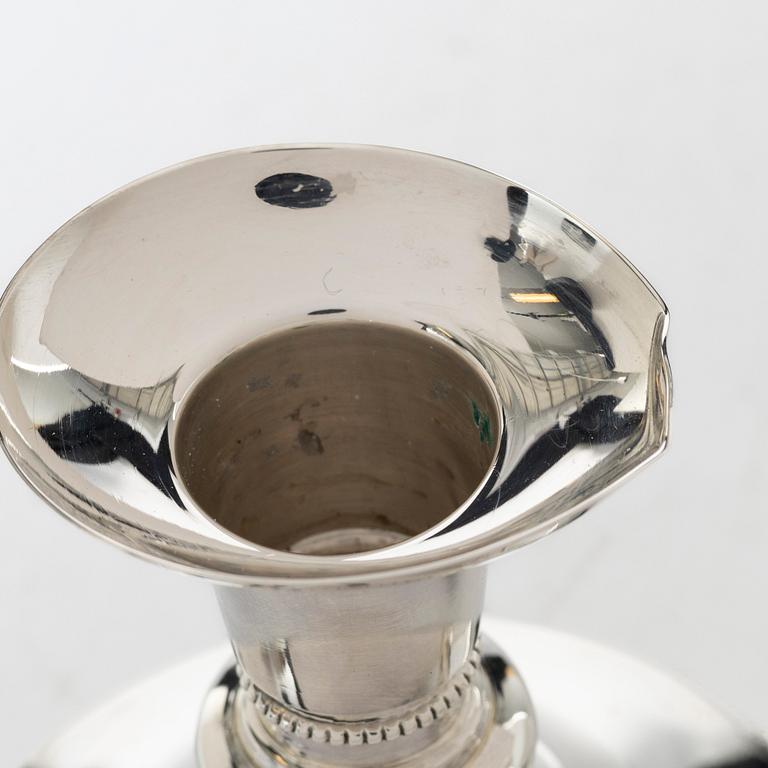 A pair of silver candlesticks, Löfman, MGAB, Uppsala, 1981.