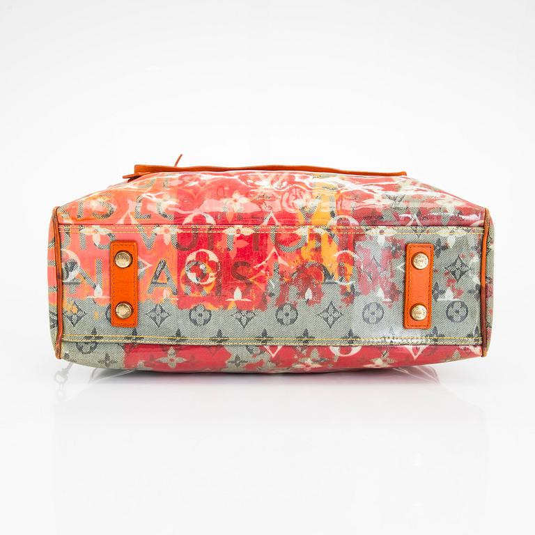 Louis Vuitton, a 'Le Rose Defile Denim Pulp PM' bag design Richard Prince.