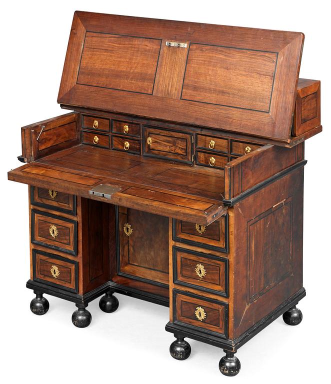 A Swedish Royal writing desk, by Hindrich von Hachten (not signed) 1693. Ordered for the crown prince Charles (XII).