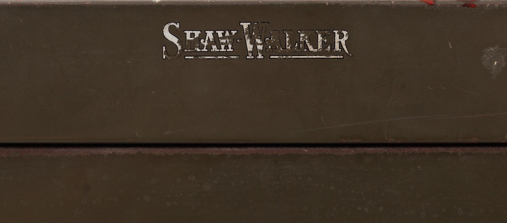 ARKIVSKÅP, plåt. "Shaw Walker". 1900-tal.