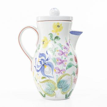 Stig Lindberg, a lidded jug, faience, Gustavsberg Studio.