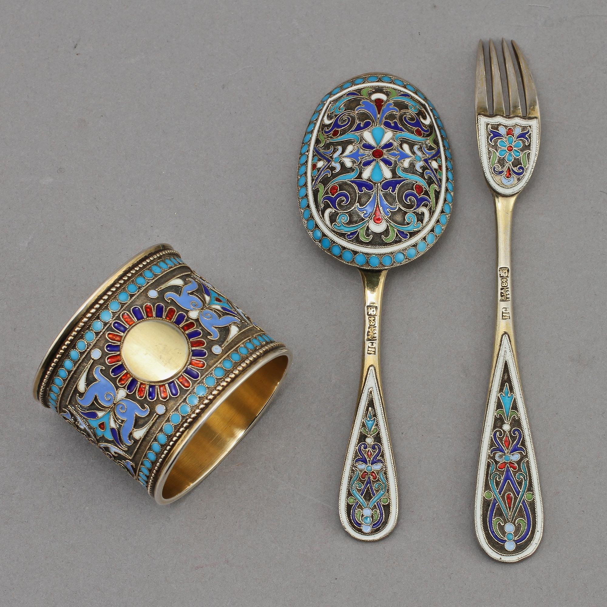 PARTI SILVER, 21 delar, 1800/1900-tal. Vikt 770 g.