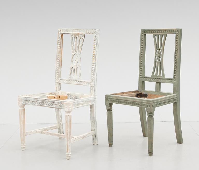 STOLAR, 2 st, gustavianska, 1700-talets slut.