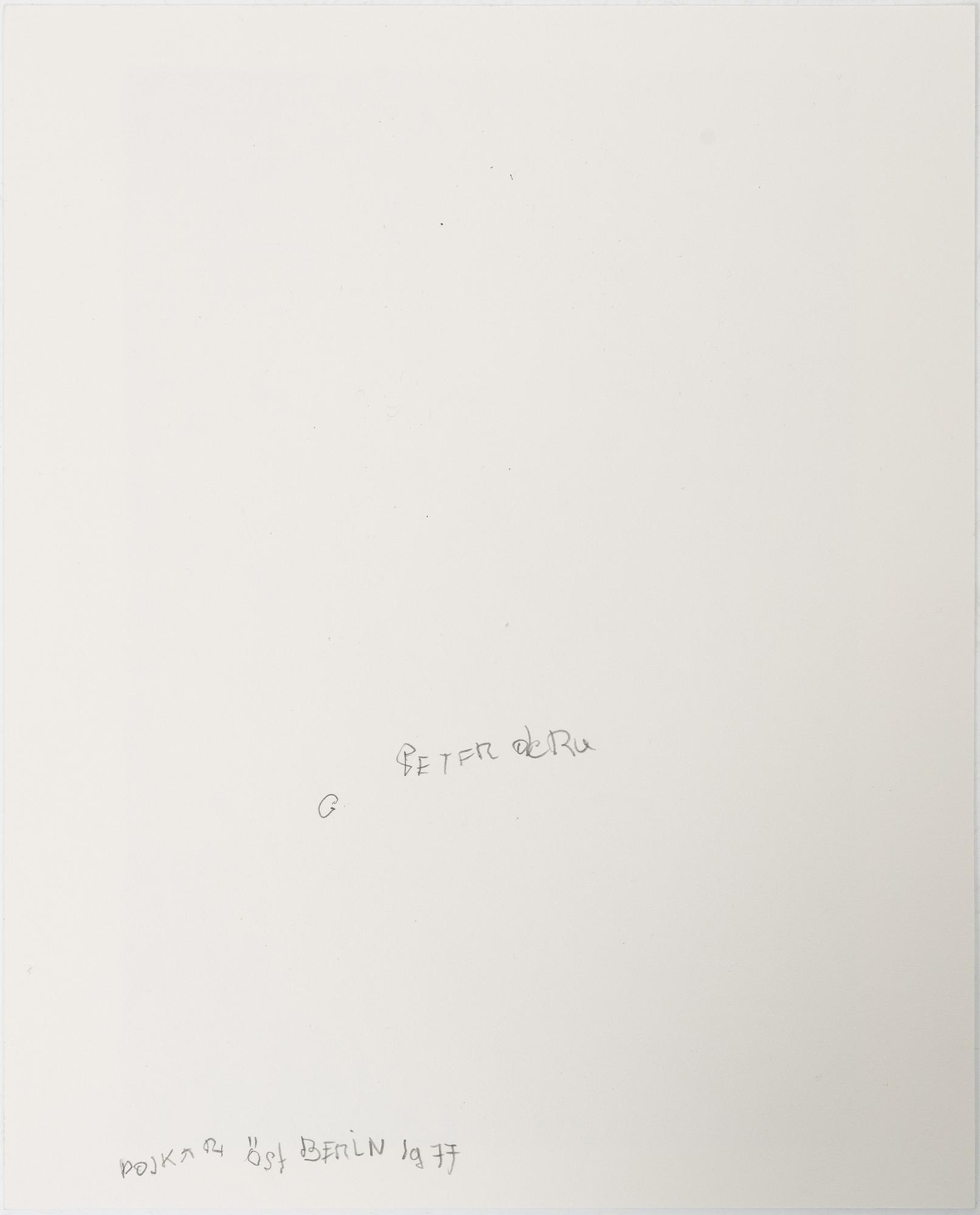 Peter de Ru, "Pojkar, Östberlin", 1977.