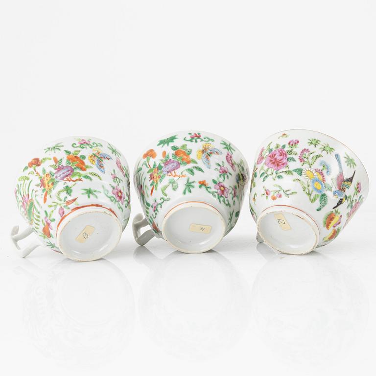 Parti porslin, 10 delar, kanton, Kina, 1800-tal.