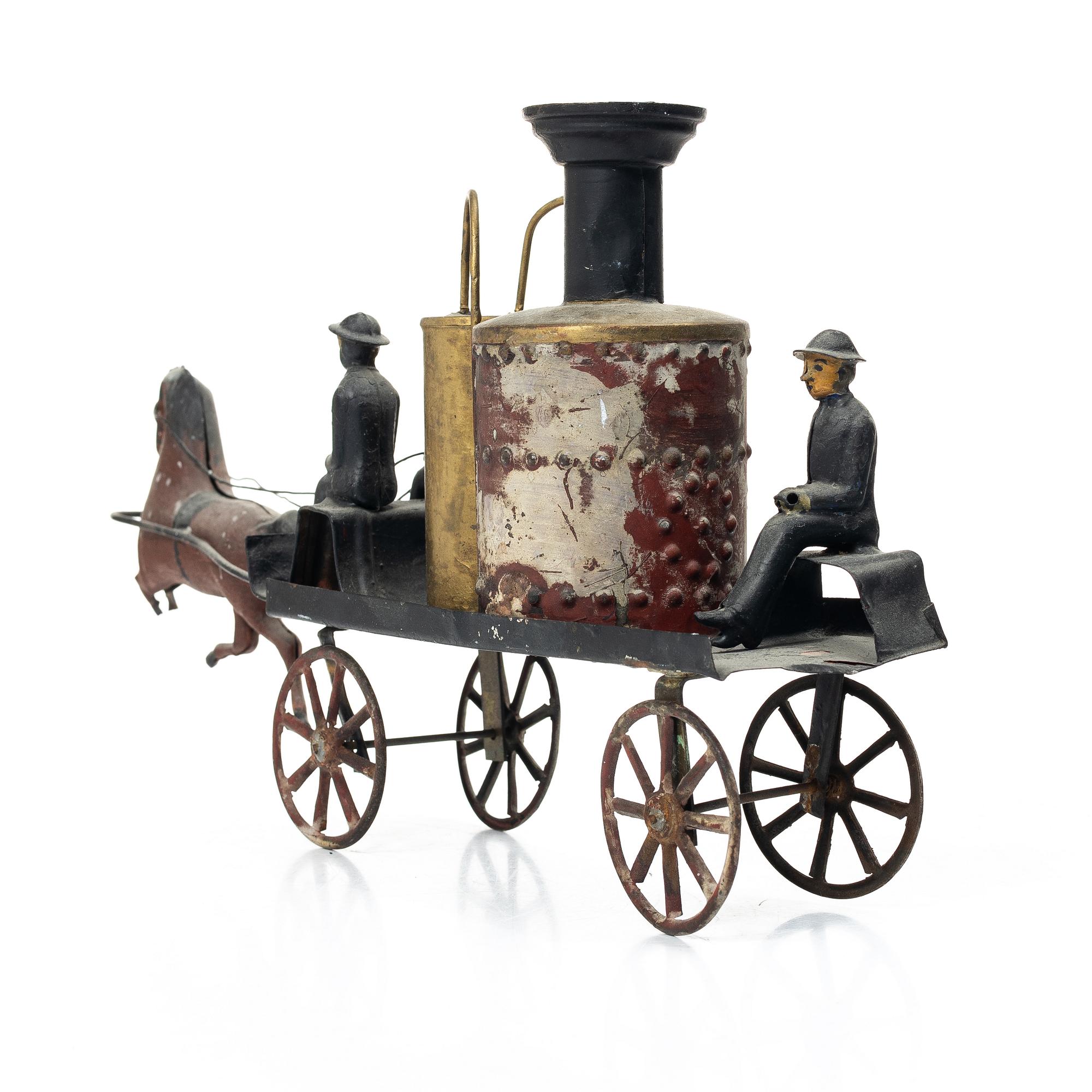 Hästdagen brandbil, troligen Charles Rossignol, Frankrike 1800-talets slut.