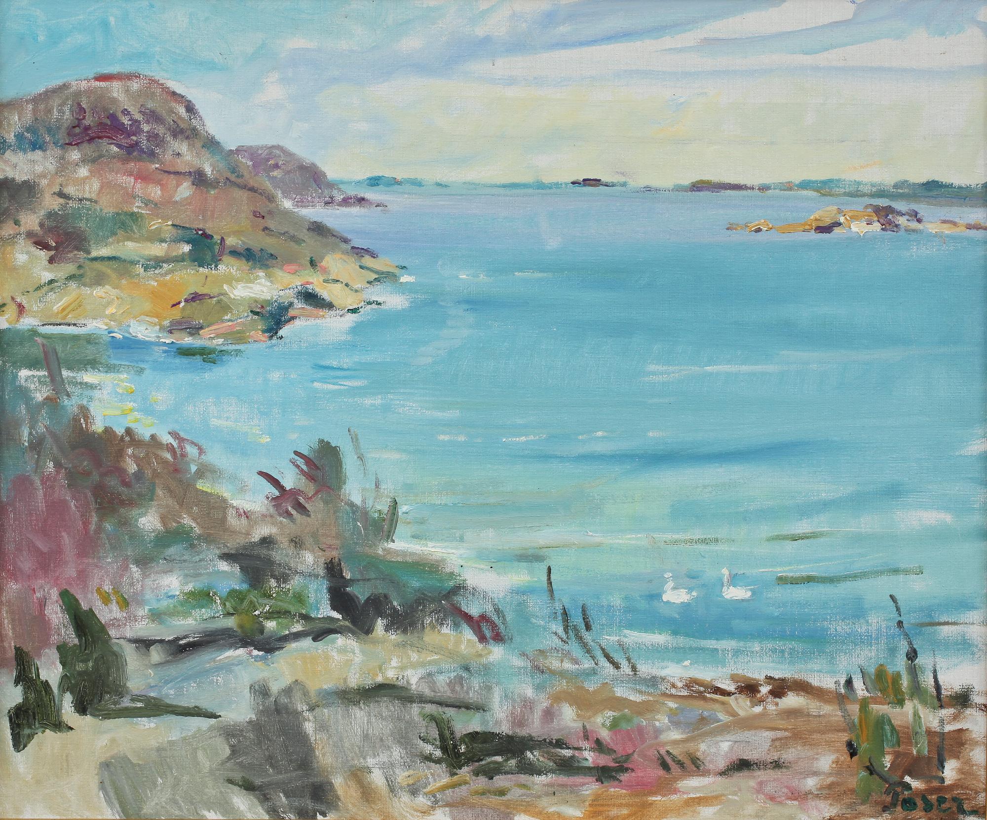 MARTIN POSER, olja på duk, signerad.