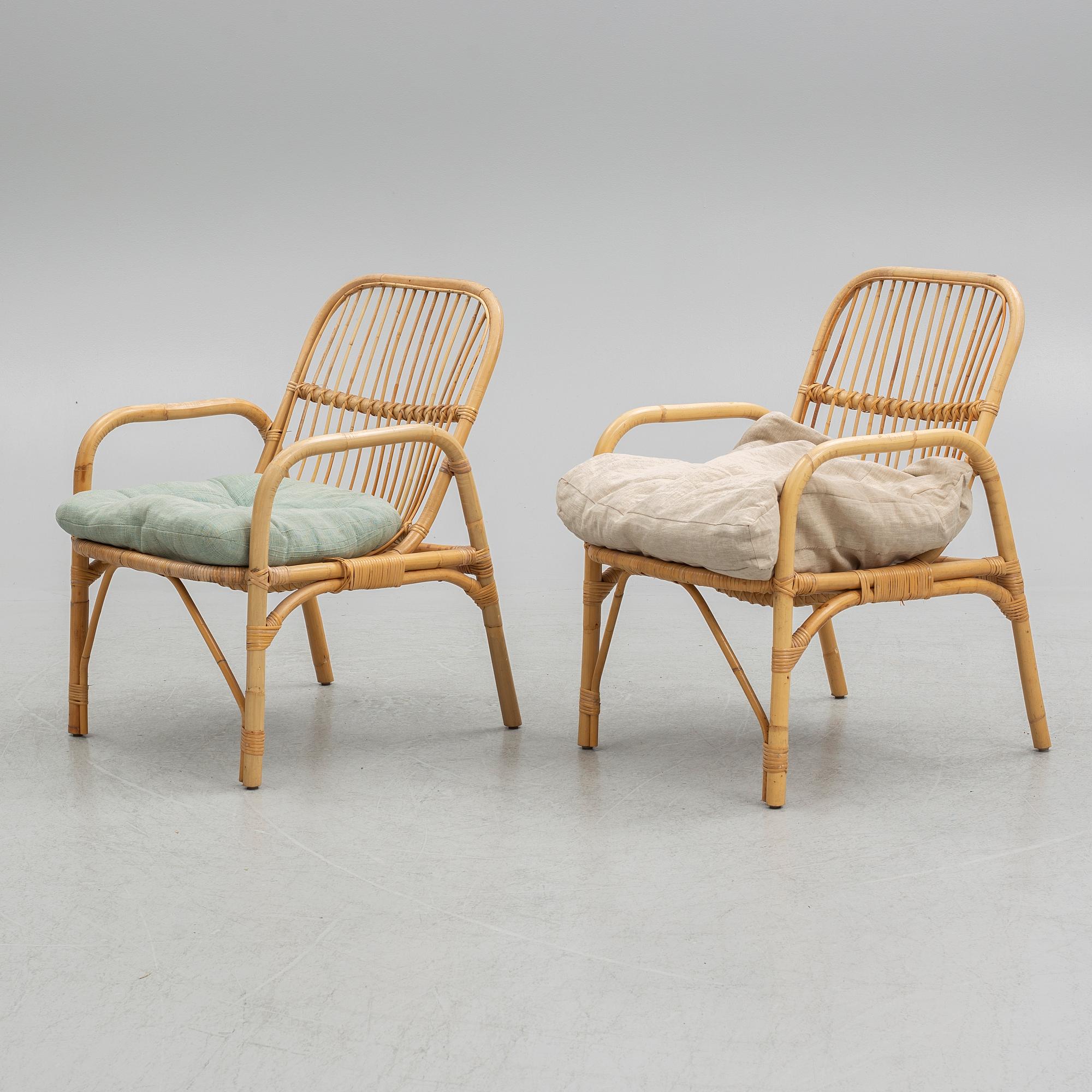 Fåtöljer, ett par, 1900-talets andra hälft.