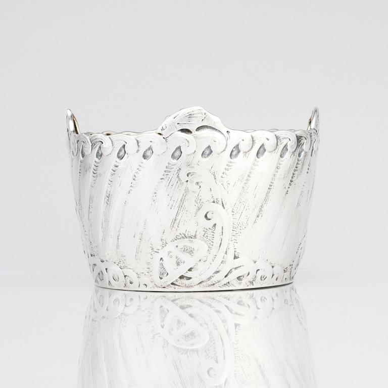 Anna Möcklin, an Art Nouveau silver flower pot, Firma K. Anderson, Stockholm 1911. Possibly designed by Ferdinand Boberg.