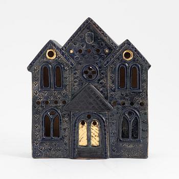 Lisa Larson, a stoneware lantern, 'JM huset' K-studion Gustavsberg, signed.