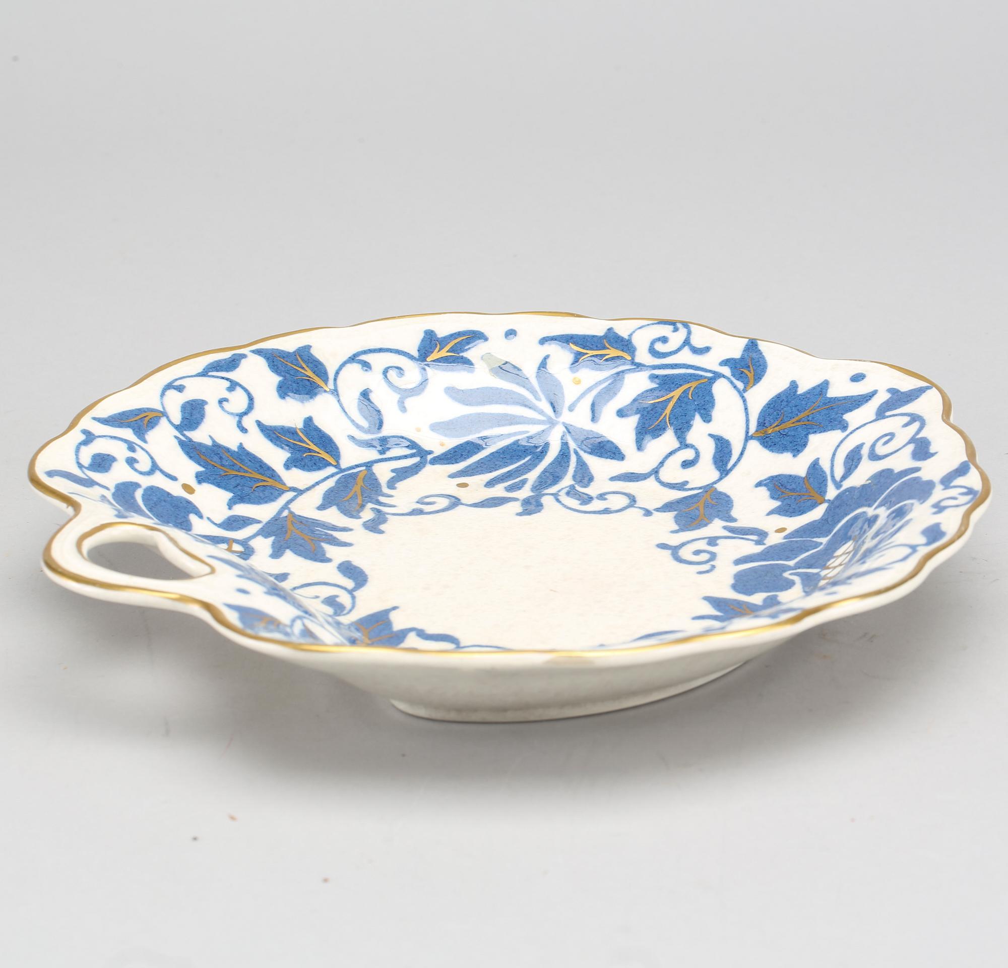 A CHARLOTTE RHEAD PLATE FROM BURSLEY WARE.