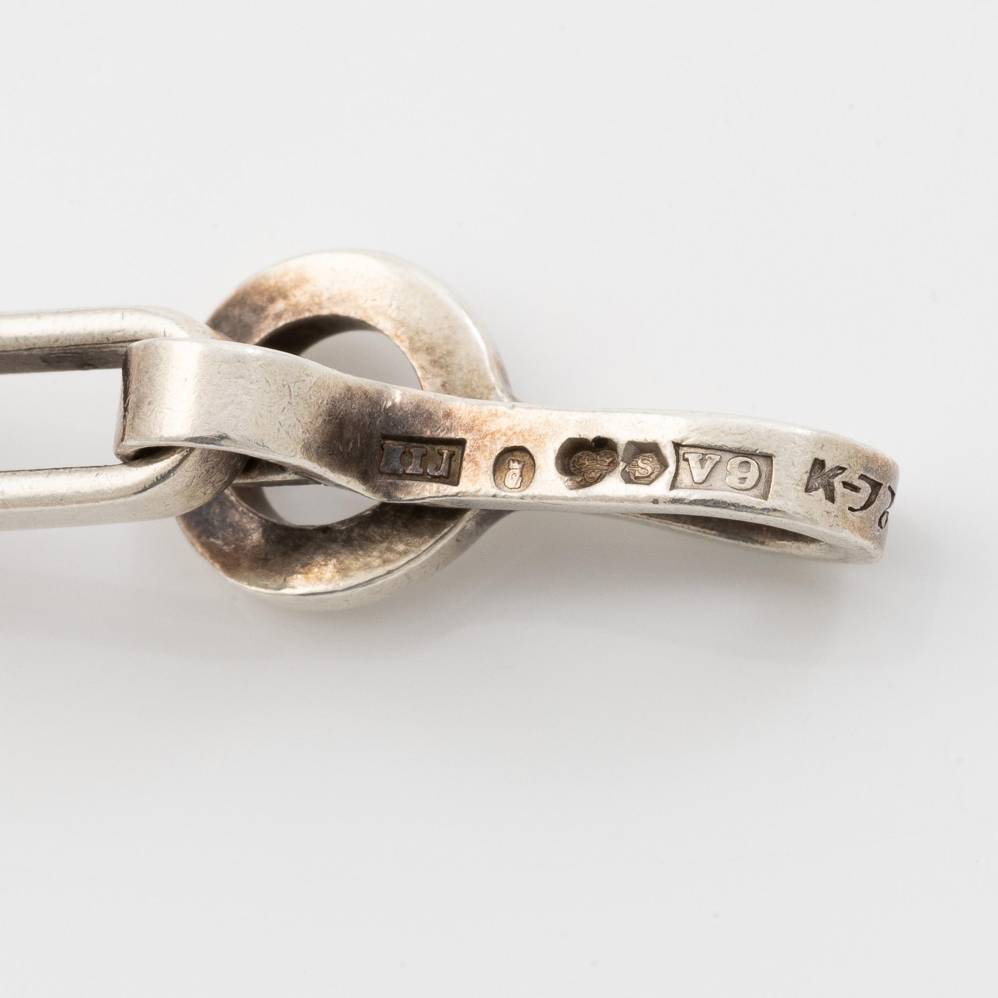 Karl-Ingemar Johansson, collier, silver, Göteborg, 1971.