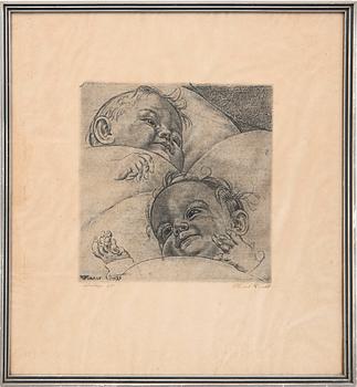 Eduard Wiiralt, "Lapsed" (Children).