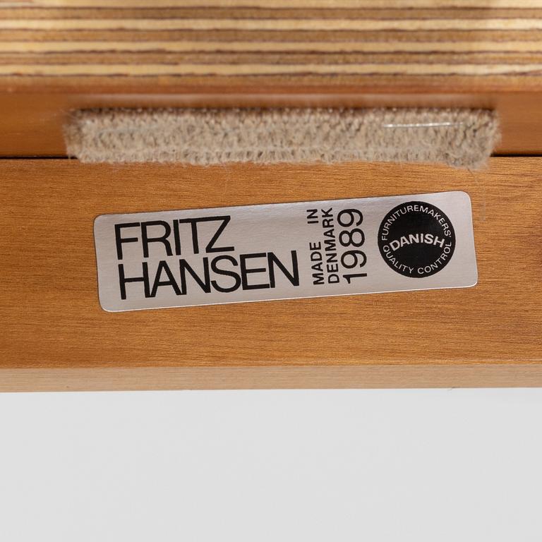 A cherrywood 'Chinachair'  by Hans J Wegner for Fritz Hansen, dated 1989.
