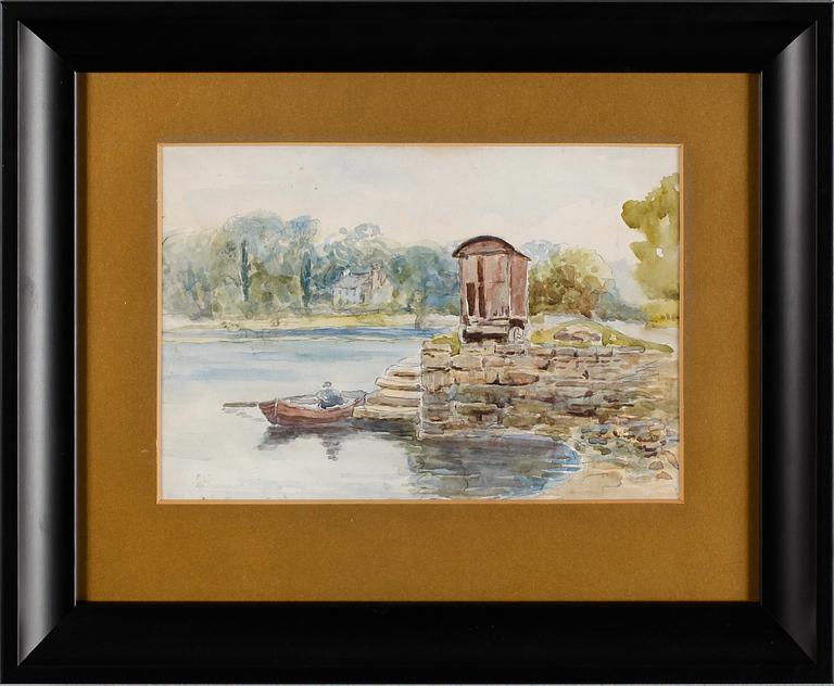 OKÄND KONSTNÄR, akvarell, ej signerad, England, 1800-/1900-tal.