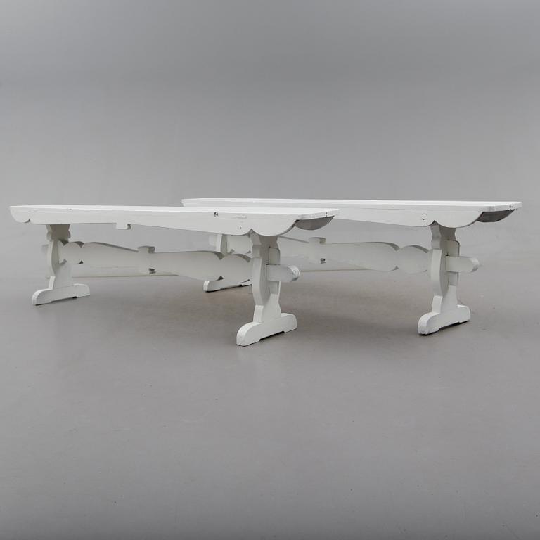 BÄNKAR, 1 par, 1900-talets första hälft.