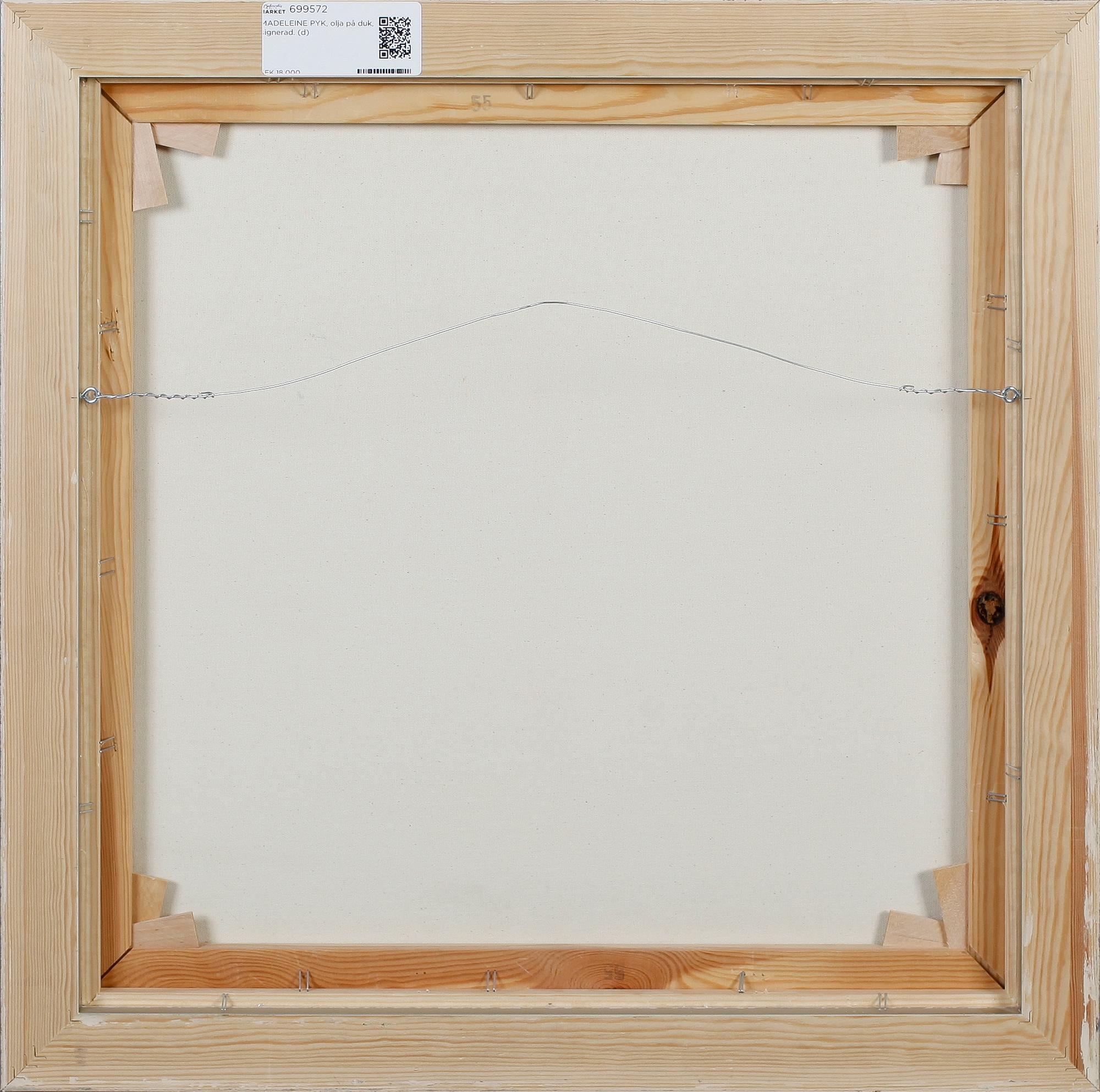 MADELEINE PYK, olja på duk, signerad.