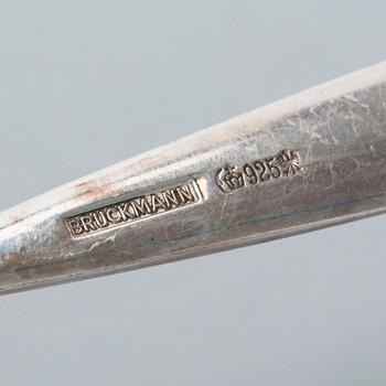 BESTICKSUPPSÄTTNING, 110 delar. Silver, Bruckmann. Ca 4600 gram (inkl knivblad i rostfritt stål).