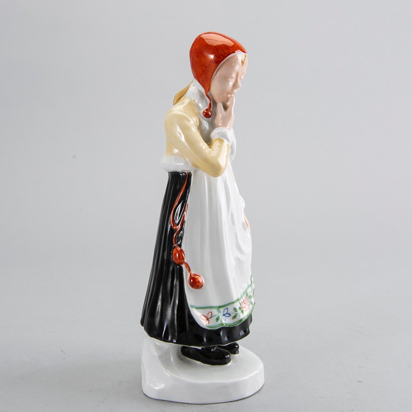 HILMA PERSSON-HJELM, figurin, Jösse Härad, Rörstrand, porslin, tidigt 1900-tal, sign.