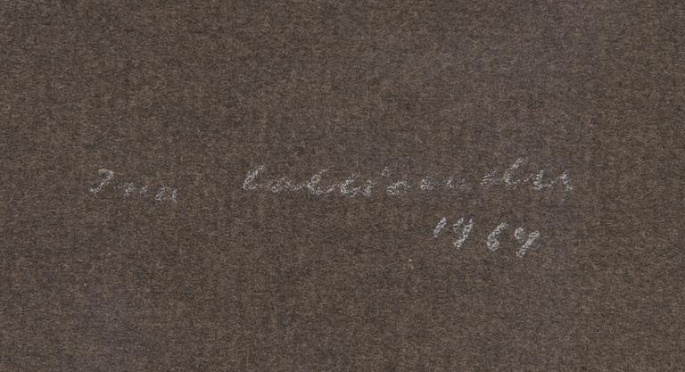 Ina Colliander, woodcut, signed and dated -64, numbered tpl'a 3-10 II 2/10.