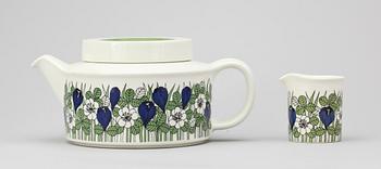 SERVISDELAR, porslin, "Krokus", Arabia.